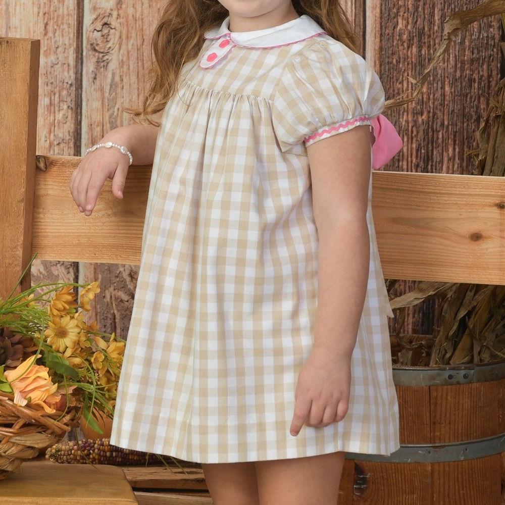 The Beaufort Bonnet Company Khaki Plaid Dress
